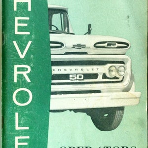 SOFTcover book: &quot;Chevrolet 1961 Truck Operator&#39;s Guide&quot; 104 pages