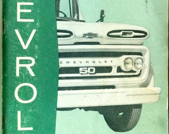 SOFTcover book: "Chevrolet 1961 Truck Operator's Guide" 104 pages