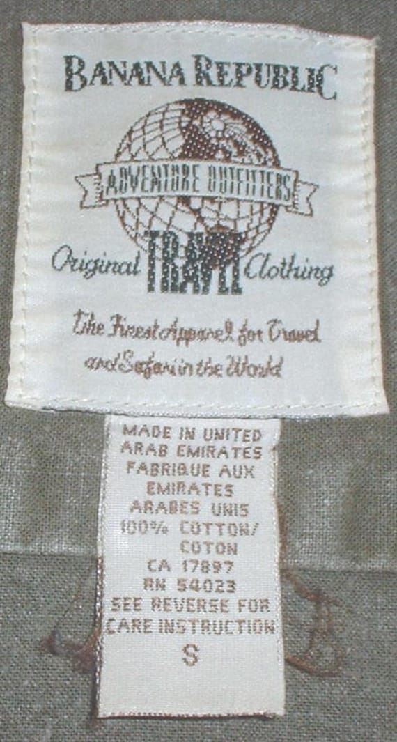 Banana Republic "Original Travel Clothing" cotton… - image 1
