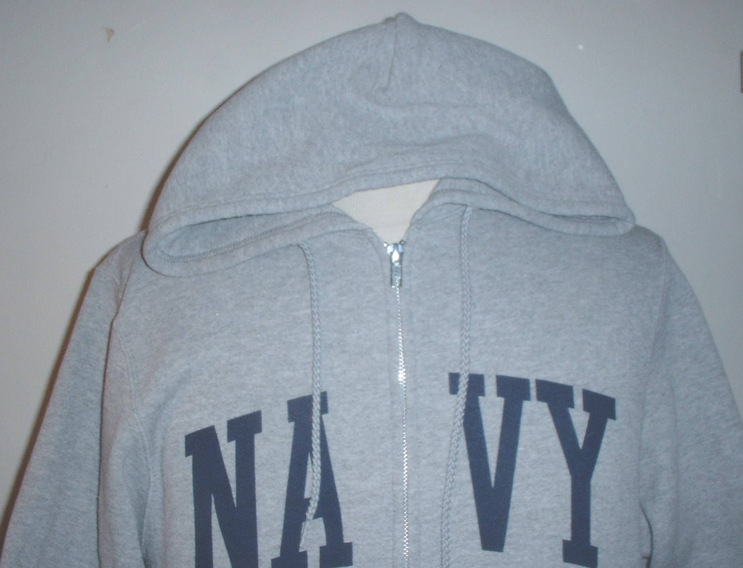 VINTAGE USN Navy Zippered Hooded Sweatshirt Size Large Soffe - Etsy