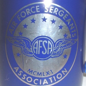 USAF US Air Force Sergeants Association Command Chief Master Sergeant ceramic coffee mug