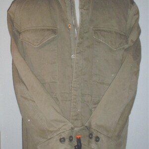 US Army M-1951 Field Jacket COPY, missing epaulettes, 44-inch chest circa 1960s