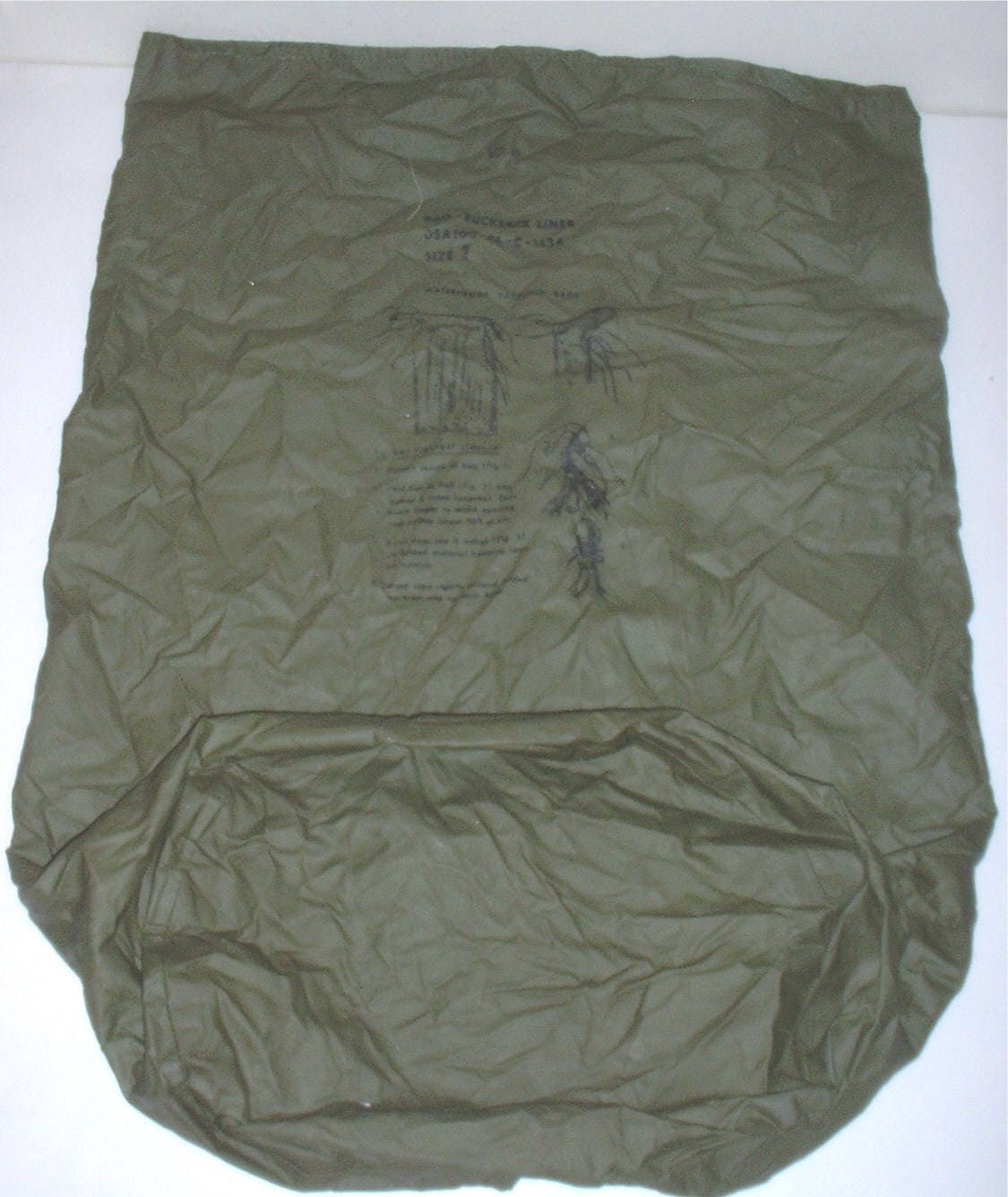 US Army Rucksack Liner Size 2 medium for Early ALICE Pack Etsy