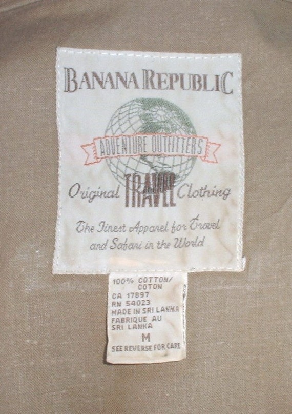 Banana Republic "Travel Vest" Sri Lanka size mediu