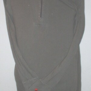 West German Army winter cotton undershirt/sleepshirt with zippered front small-medium