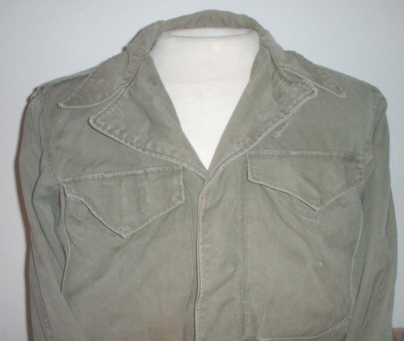 US Army M 1950 Field Jacket transitional Vfr rated Small reg or