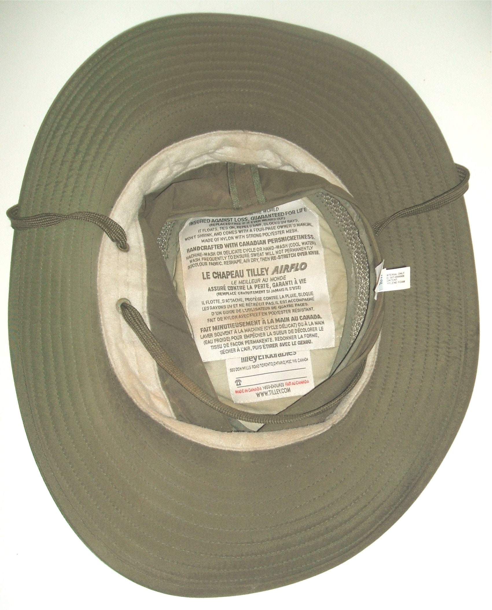 Tilley TM Brand Canadian Sun Hat Olive 