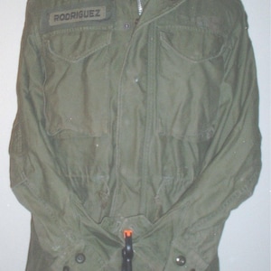 US Army M-1951, M-51 field jacket Regular-Small; &quot;Rodriguez&quot;; concave buttons, late production