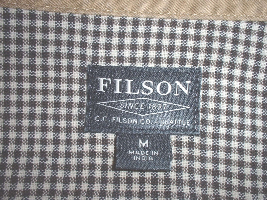 Filson Long Sleeve Cotton Shirt Size Medium Made in India - Etsy