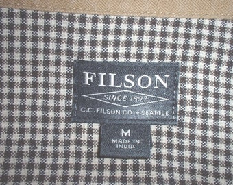 Filson long sleeve cotton shirt size Medium made in India