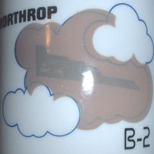 USAF US Air Force Northrop B-2 Spirit stealth bomber ceramic coffee mug