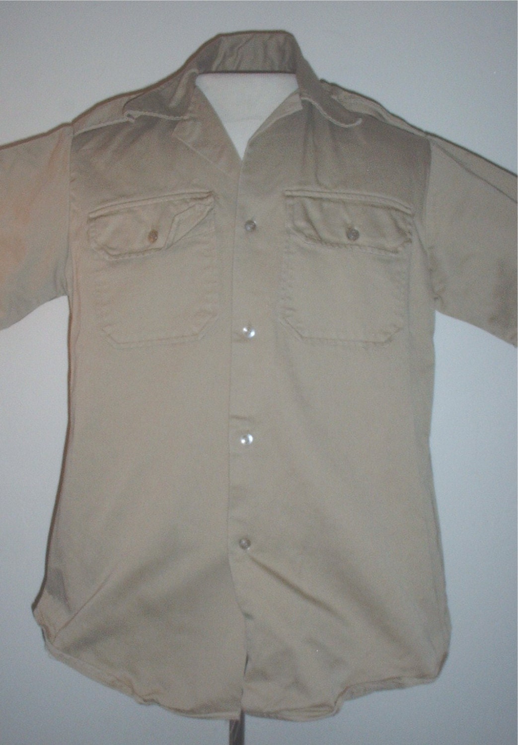US Army SH-1 Quarter-sleeve Khaki Cotton Shirt 2nd Pattern - Etsy