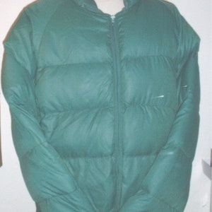 10-X brand winter down-filled jacket size Large; circa 1970s