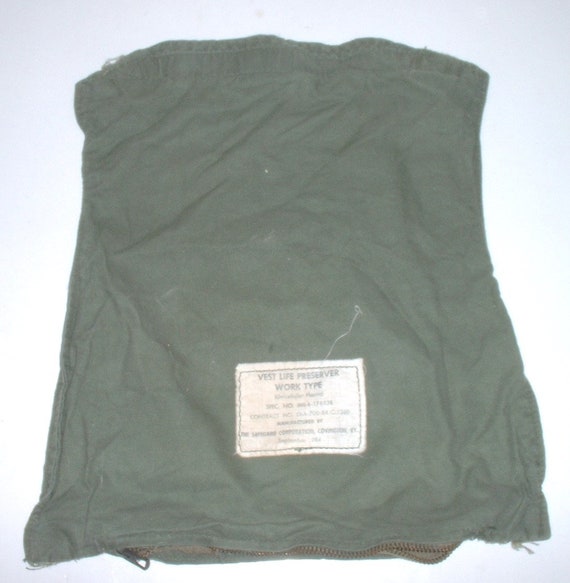 USN US Navy Vest Life Preserver, Work Type Safeguard Corp