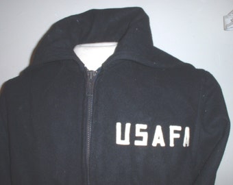 USAF US Air Force Academy female wool athletic zippered parka, 1982, VFR