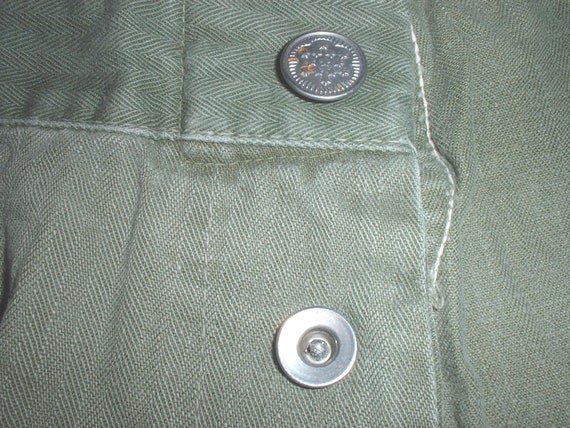 US Army M-1943 HBT trousers size 30X30 weird metal buttons | Etsy