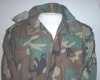 US Army M-65 field jacket woodland camouflage, Med-Reg, Golden 1996