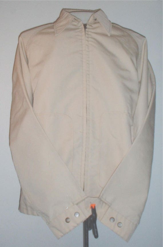 Sears Men's Store khaki-cream white windbreaker 4… - image 2