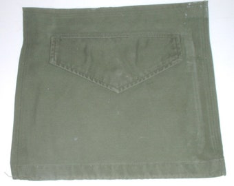 US Army M-51 M-65 field jacket hip pocket finished for crafting, sewing projects