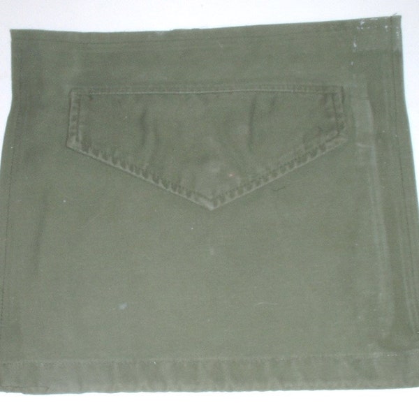 US Army M-51 M-65 field jacket hip pocket finished for crafting, sewing projects