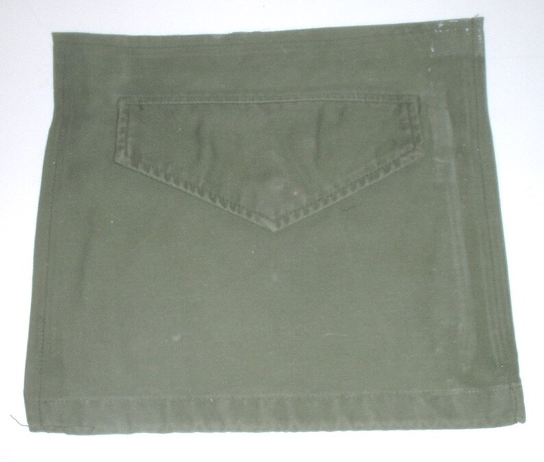 US Army M-51 M-65 field jacket hip pocket finished for crafting, sewing projects image 1