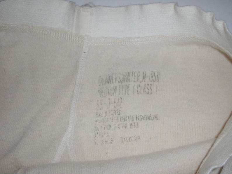 US Army M-50 M-1950 White Long Underwear - Etsy