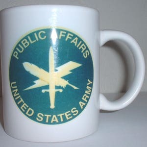 US Army Public Affairs ceramic coffee mug