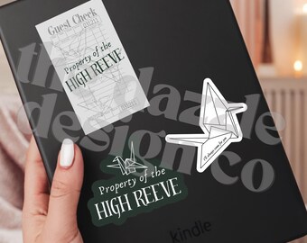Dramione High Reeve Oragami Stickers Set of 3 Manacled Sticker Paper Crane Sticker Manacled Fanfiction Bookish Stickers Kindle Stickers