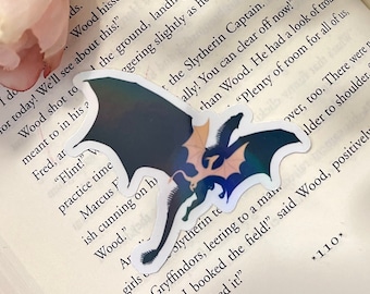 Fantasy Dragon Sticker Bookish Sticker Fantasy Reader Bookish Sticker Kindle Stickers Dragons