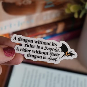 Fantasy Dragon Sticker Bookish Sticker Fantasy Reader Bookish Sticker Kindle Stickers Dragons