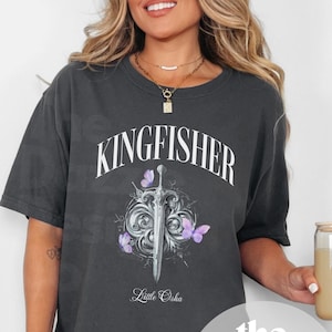 Quicksilver Book Kingfisher Little Osha T-shirt Comfort Colors, Fantasy Bookish Merch Inspired Fantasy Novel Romantasy Gift Bookish Shirt