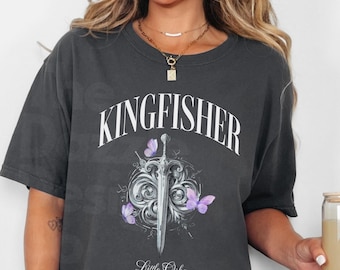 Quicksilver Book Kingfisher Little Osha T-shirt Comfort Colors, Fantasy Bookish Merch Inspired Fantasy Novel Romantasy Gift Bookish Shirt