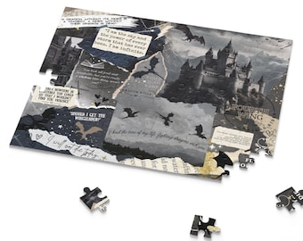 Fantasy Reader Puzzle Bookish Gift Dragon Rider Romantasy Reader Puzzle