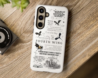 Bookish Dragon Handyhülle s24 Bookish Phone Case Bookish Fantasy Reader Geschenkhülle Dragon Rider War College