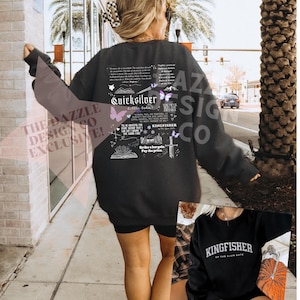 Quicksilver Book Sweatshirt Fantasy Bookish Merch Inspired Callie Hart Kingfisher Fantasy Novel Apparel Romantasy Gift Bookish Crewneck