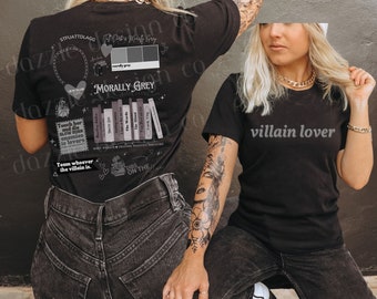 Morally Grey Villain lover Book Club Shirt Dark Romance Crewneck Sweatshirt Bookish Shirt Vintage Bookish Gift For Book Lover Reader Romance