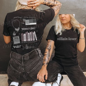 Morally Grey Villain lover Book Club Shirt Dark Romance Crewneck Sweatshirt Bookish Shirt Vintage Bookish Gift For Book Lover Reader Romance