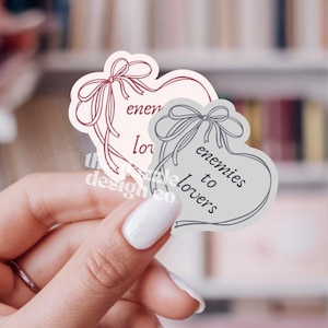 Bookish Coquette Kindle Sticker enemies to lovers trope Sticker trendy kindle sticker Kindle Reader Stickers girl Coquette stickers for ipad