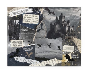 Lector de fantasía Rompecabezas de libros Regalo para lectores Regalo inspirado en productos Rompecabezas de libros Rompecabezas de libros Regalo para amantes de los libros Rompecabezas de la universidad de guerra