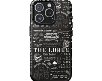 Funda para iPhone LORDS MAGSAFE con licencia oficial. Funda para iPhone Shantel Tessier Merch. Funda para teléfono Barrington Uni. Funda para teléfono Morally Grey Dark Romance.