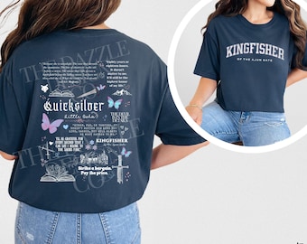 Quicksilver Book Shirt Fantasy Bookish Merch Inspired Callie Hart Kingfisher Fantasy Novel Apparel Romantasy Gift Bookish