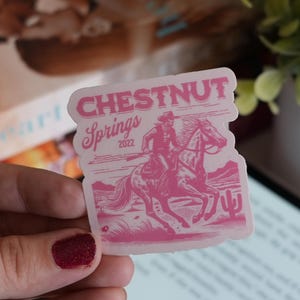 Adesivo Chestnut Springs Adesivo Kindle Ipad Decorazione Adesivi per libri Cowboy Romance Adesivi per lettori di borracce Kindle per custodie Heartless