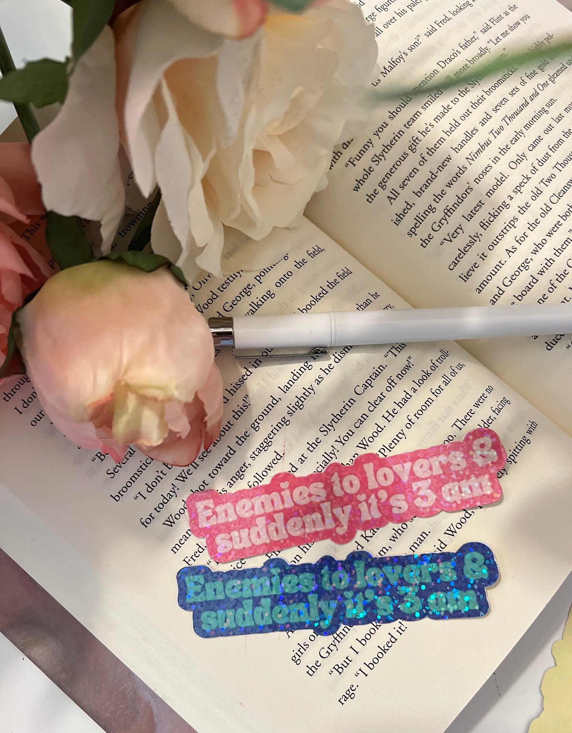 Bookish Enemies To Lovers Sticker Kindle sticker Book trope Bookish merch Kindle stickers Booktok