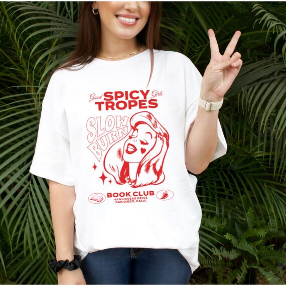 Spicy Book Club Tee Shirt Book Lover Shirt Romance Reader Gift Slow Burn Book Club Bookish Book Club