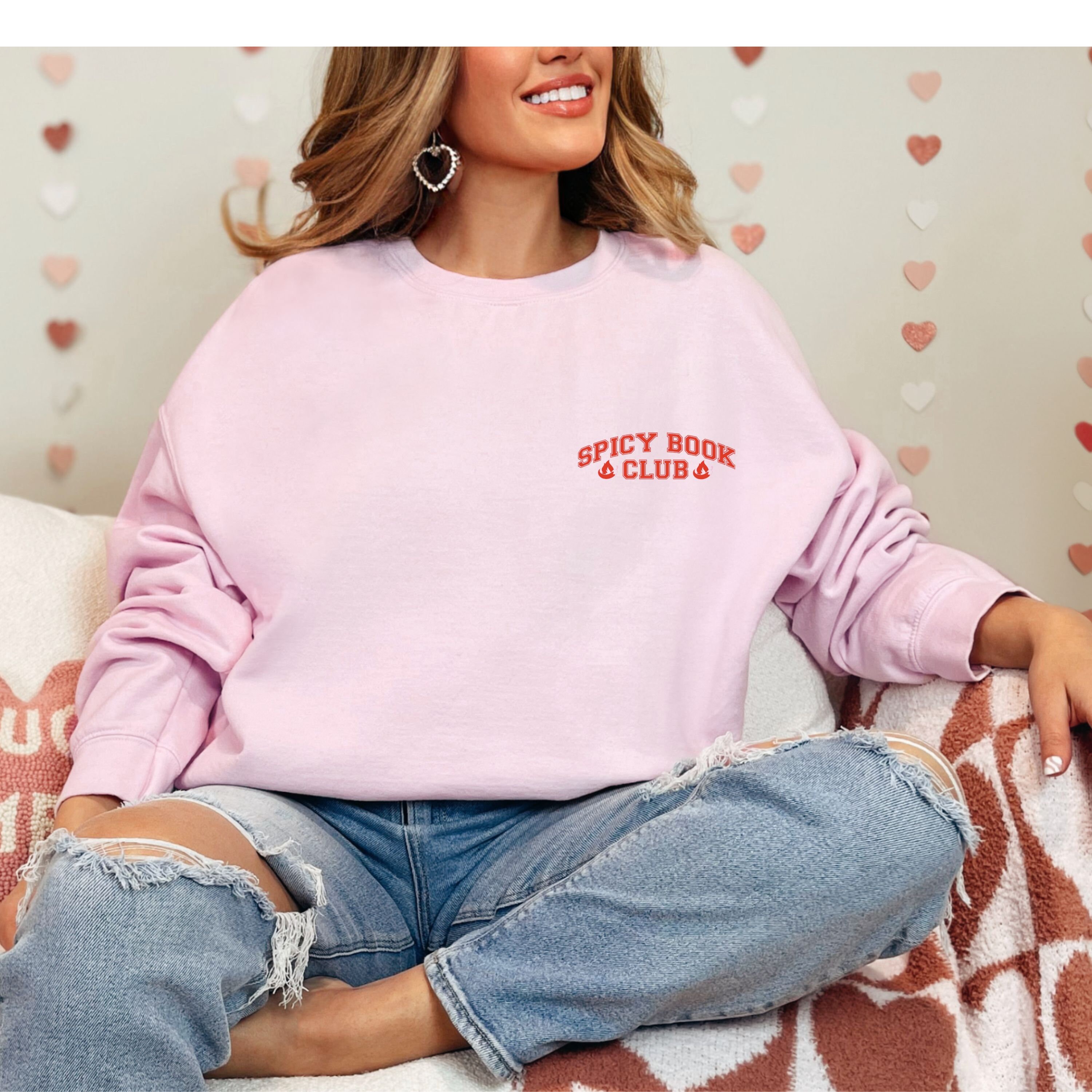 Spicy Romance Reader Book Club Sweatshirt Bookish Shirt Dark Romance ...