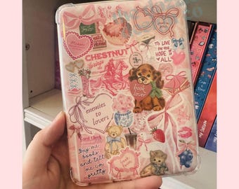 Coquette Kindle Insert Trendy Bookish Sticker Inspired Kindle Insert - Compatible with Paperwhite, Basic, Colorsoft, DIGITAL DOWNLOAD