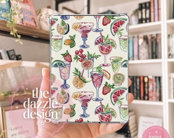 Summer Kindle Insert Embroidery Cocktail Trendy Bookish Kindle Insert - Compatible with Paperwhite, Basic, Colorsoft, DIGITAL DOWNLOAD