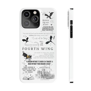 Bookish Dragon iphone pro max 14 Caso Bookish Phone Case Bookish Fantasy Reader Estuche de regalo Dragon Rider War College