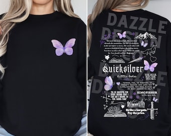 Quicksilver Book Sweatshirt Fantasy Bookish Merch Inspired Callie Hart Kingfisher Fantasy Novel Apparel Romantasy Gift Bookish Crewneck