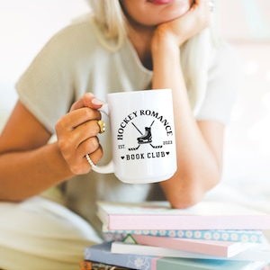 Hockey Romance Bookclub Mug Bookish Gifts Book Lover Romance Reader Booktok Mugs Reader Mug Cup